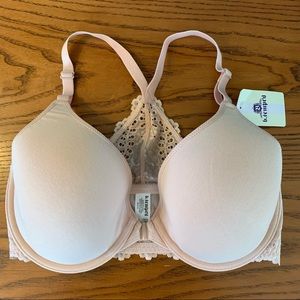 B. Tempt'd by Wacoal Inspired Eyelet Front Close T-Shirt Bra 34DD